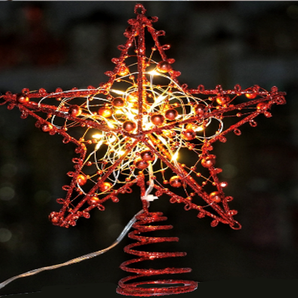 Tree Topper : 25cm(L) x 30cm(W) | Star | Red