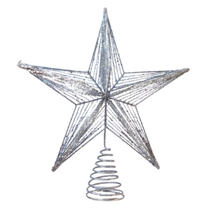 Tree Topper: 35cm(H) | Star | Silver