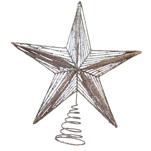 Tree Topper: 35cm(H) | Star | Champagne