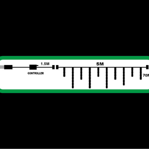 Icicle Light: 5m Warm White & Pure White