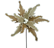 Poinsettia : 30cm | Goiing met wit detail 