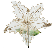 Poinsettia: 45cm | Glitter Champagne