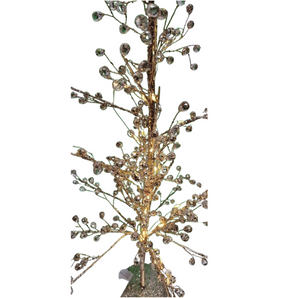 Table Décor: 55cm(H) Gold Crystal tree | Warm White