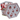 Bauble Decoupage set: 7.5cm | White with Santa