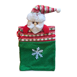 Christmas bag : Santa | Green & Red