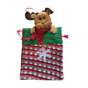 Christmas bag: Reindeer | Green & Red