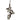 Hanging Bells & Pine cones string: 70cm(L) | White