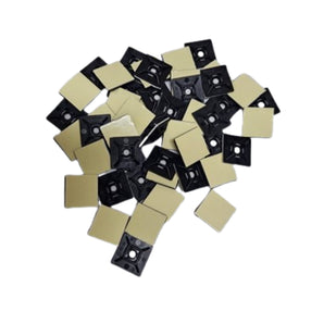 Cable Tie Mounts: 28mm (L) x 28mm (W) | Black