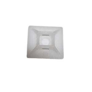 Cable Tie Mounts: 28mm (L) x 28mm (W) | White