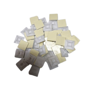 Cable Tie Mounts: 28mm (L) x 28mm (W) | White