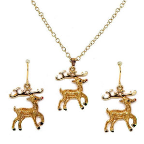 Jewellery: Necklace & Earring set | Reindeers