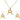 Jewellery: Necklace & Earring set | Gold Reindeers