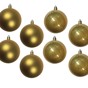 Bauble PVC: 8cm | Gold