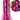 Tinsel rain: 50cm(L) x 20cm(W) | Pink