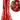 Tinsel rain: 50cm(L) x 20cm(W) | Red