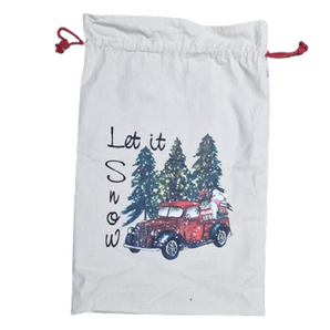 Hessian bag: Trees & Vintage truck
