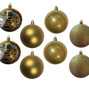 Bauble PVC: 8cm | Goud 