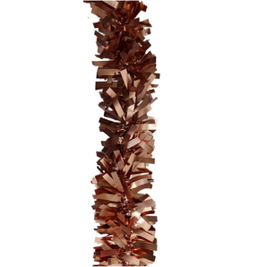 Tinsel garland: 2m(L) x 9cm(W) | Rose Gold | Matt