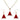 Jewellery: Necklace & Earring set | Santa hat
